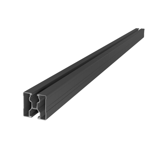 SL RACK Modultragschiene 40x40 mm - 2400 mm schwarz eloxiert