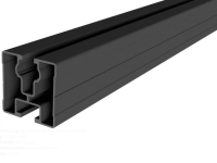 SL RACK Modultragschiene 40x40 mm - 2400 mm schwarz eloxiert