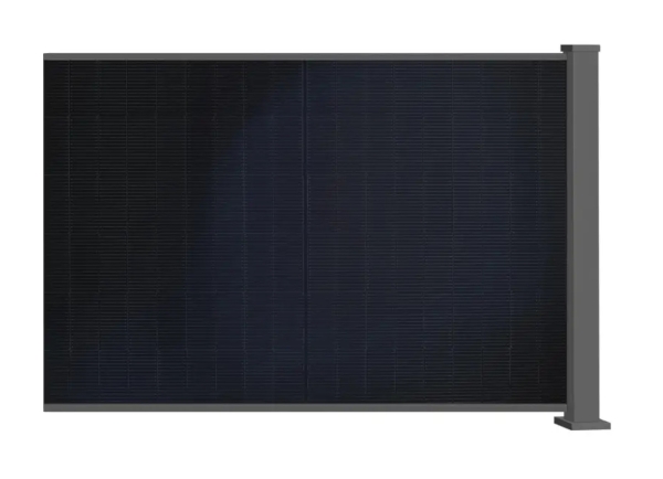 HighEnergy High Energy Zaunfeld 1,25 x 1,84 m inkl. PV Modul und Pfosten