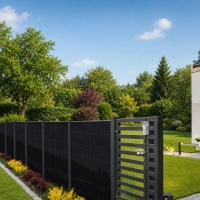 HighEnergy High Energy Zaunfeld 1,25 x 1,84 m inkl. PV Modul und Pfosten