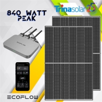 ECOFLOW / TRINA Balkonkraftwerk Set 840 Watt Photovoltaik...