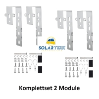 Solartekk Balkonkraftwerk Halterung Komplettset 2 Module